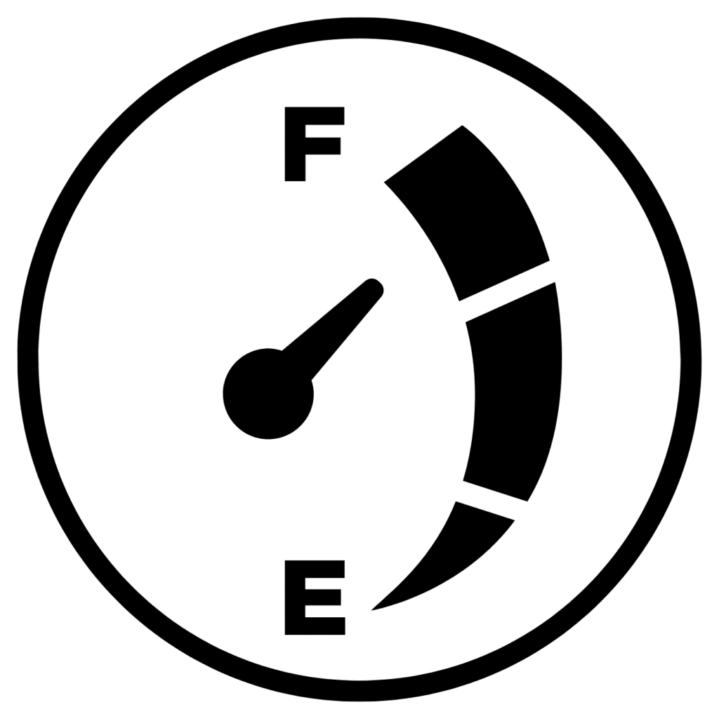 icon of fuel gauge