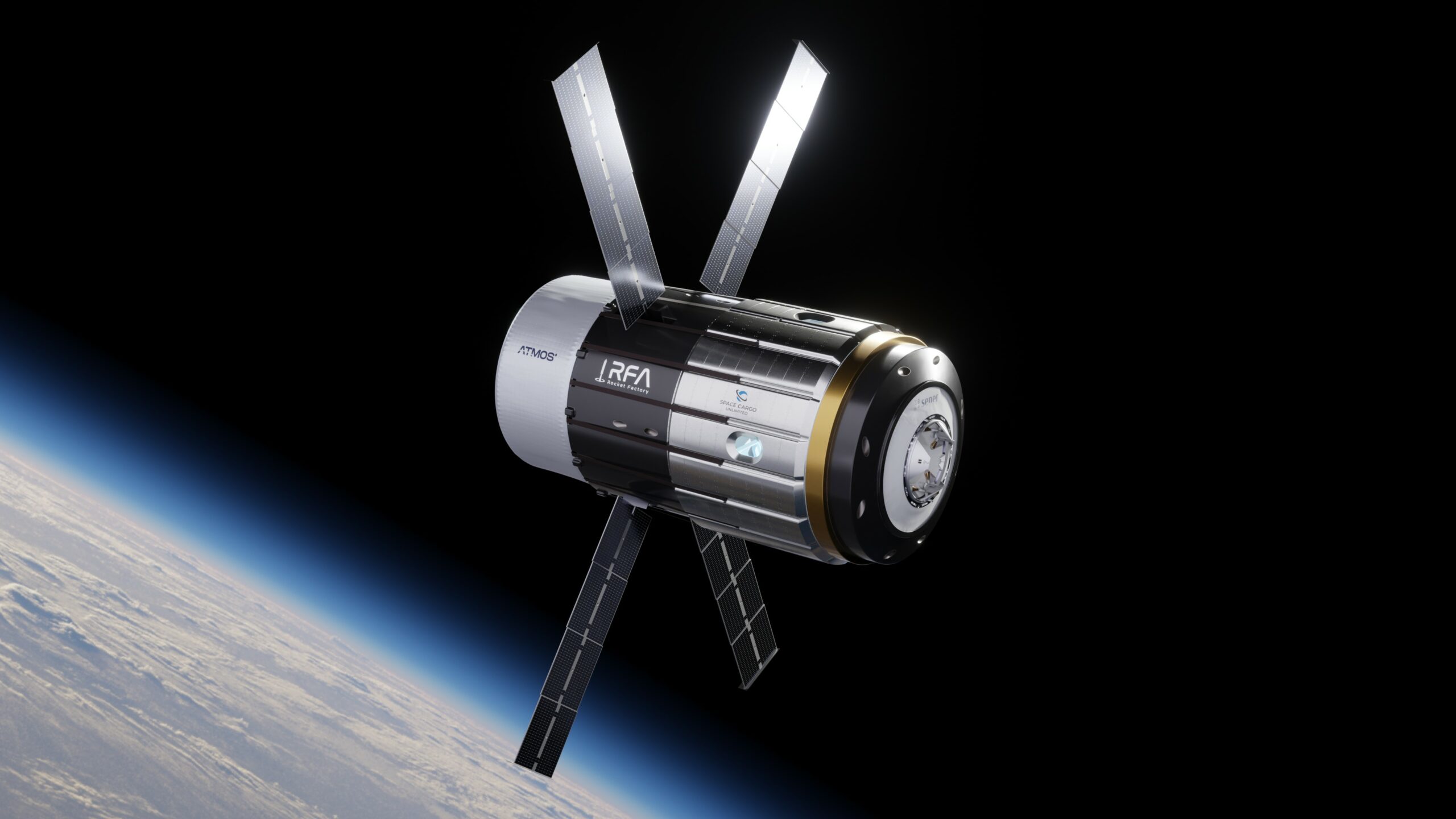 the image shows the ARGO capsule flying threw the orbit