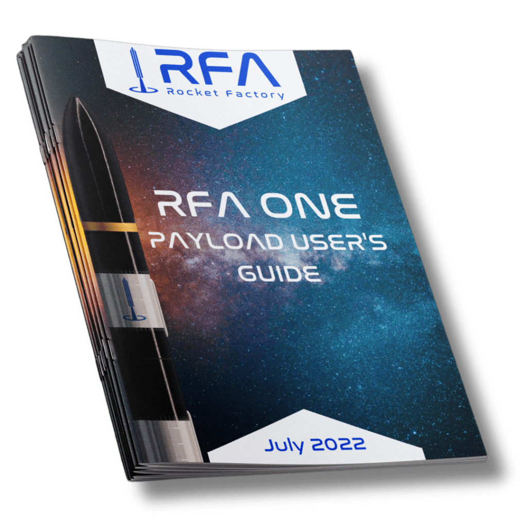 render of RFA ONE payload's user guide from july 2022